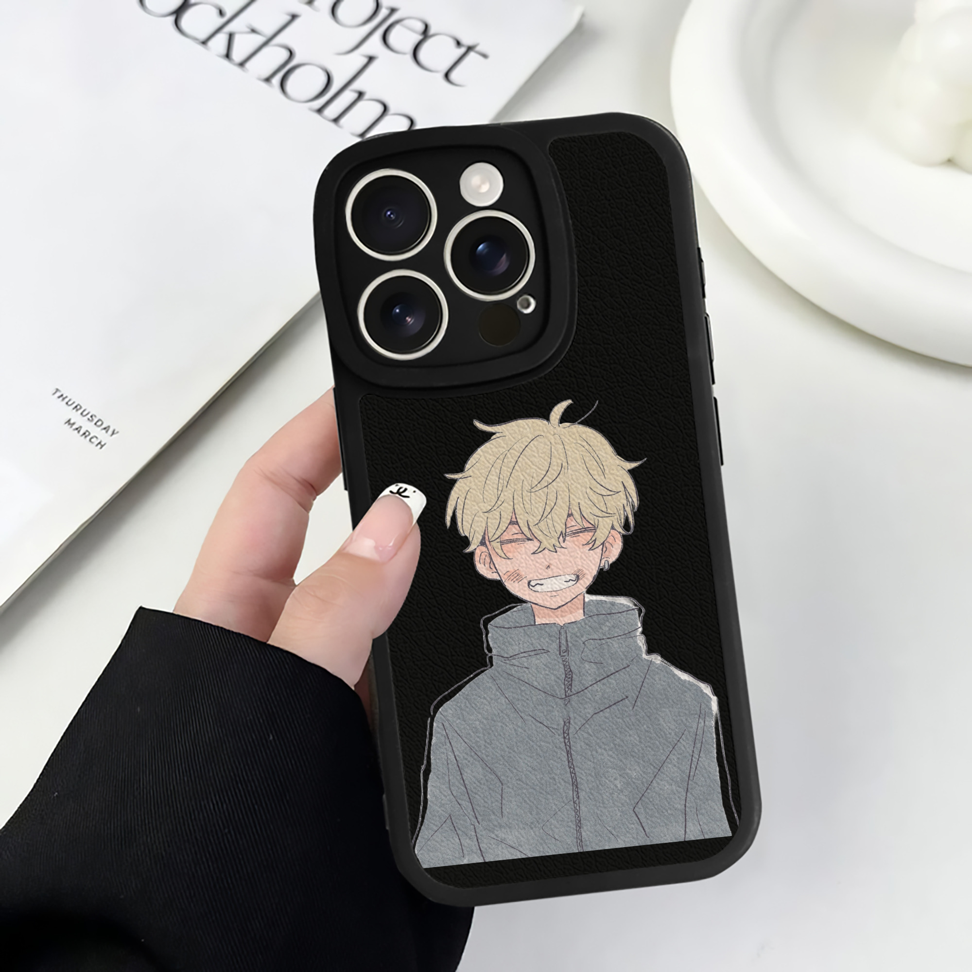 （画像用） 東京リベンジャーズ Tokyo Revengers 【iPhone 16シリーズ対応】シリコンスマホケース（レザー調） 材質：シリコン